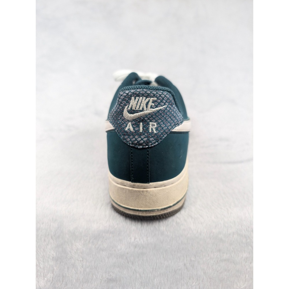 Nike Air Force 1 488298-306 Mens 12 Green Snake Skin Shoes Dark Atomic Teal - Picture 15 of 16
